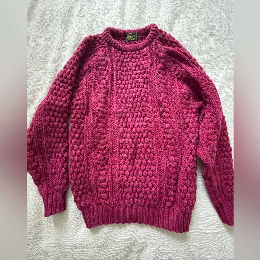 Vintage 70s Rossan Handloomed Irish Sweater